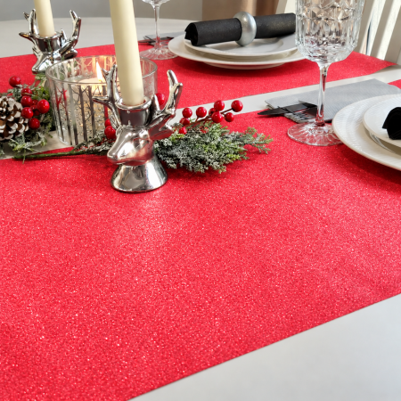 Traversa masa - Linclass Shine metallic red (rosu stralucitor) / 40 cm x 24 m / 1 buc [0]