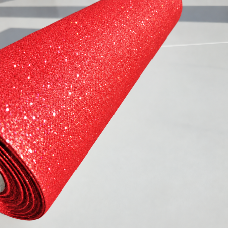Traversa masa - Linclass Shine metallic red (rosu stralucitor) / 40 cm x 24 m / 1 buc [2]