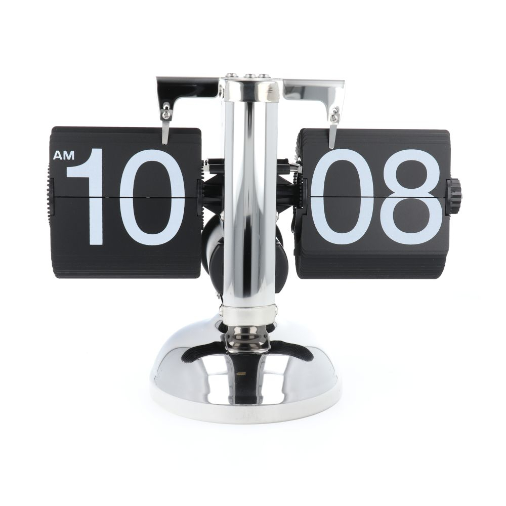 Ceas Electronic de Birou Argintiu HY-F001 – Stil Modern și Funcționalitate [1]