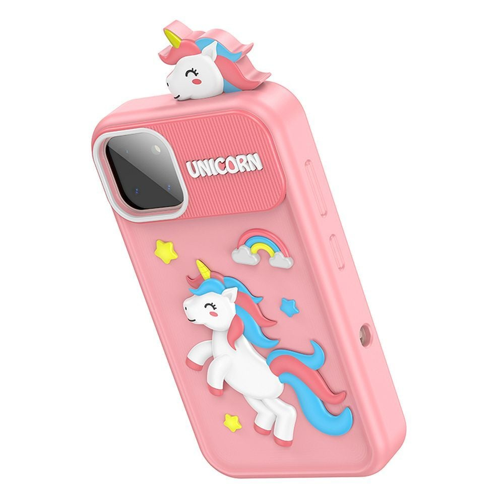 Telefon de jucărie pentru copii Hoco Y103, Ecran 2,8", Roz [2]