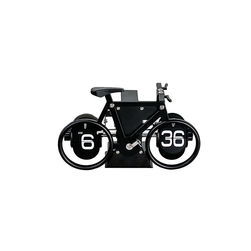 Ceas Electronic de Birou Flip Bike Negru HY-F087 – Design Unic și Funcționalitate [1]
