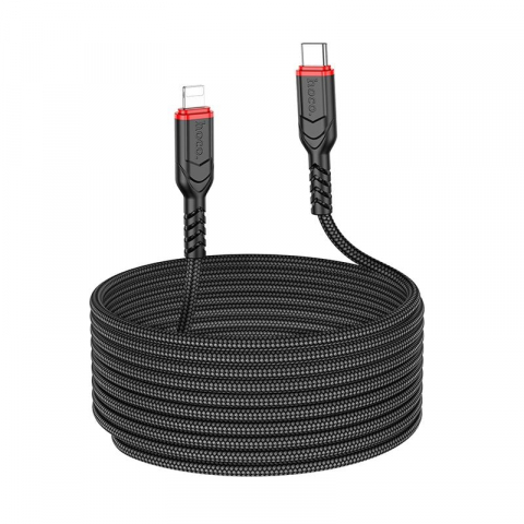Accesorii GSM & IT - Cablu Hoco X59, USB Type-C la Lightning, Încărcare Rapidă 27W, 3m, Negru