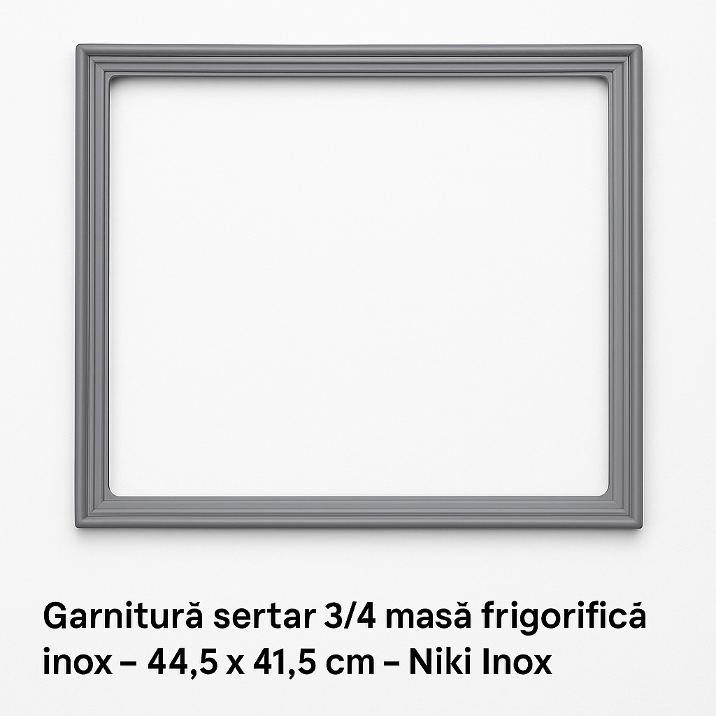 Garnitura pentru sertar 3/4 masa frigorifica inox, model profesional, Dimensiune 44.5x41.5cm, Niki Inox [1]