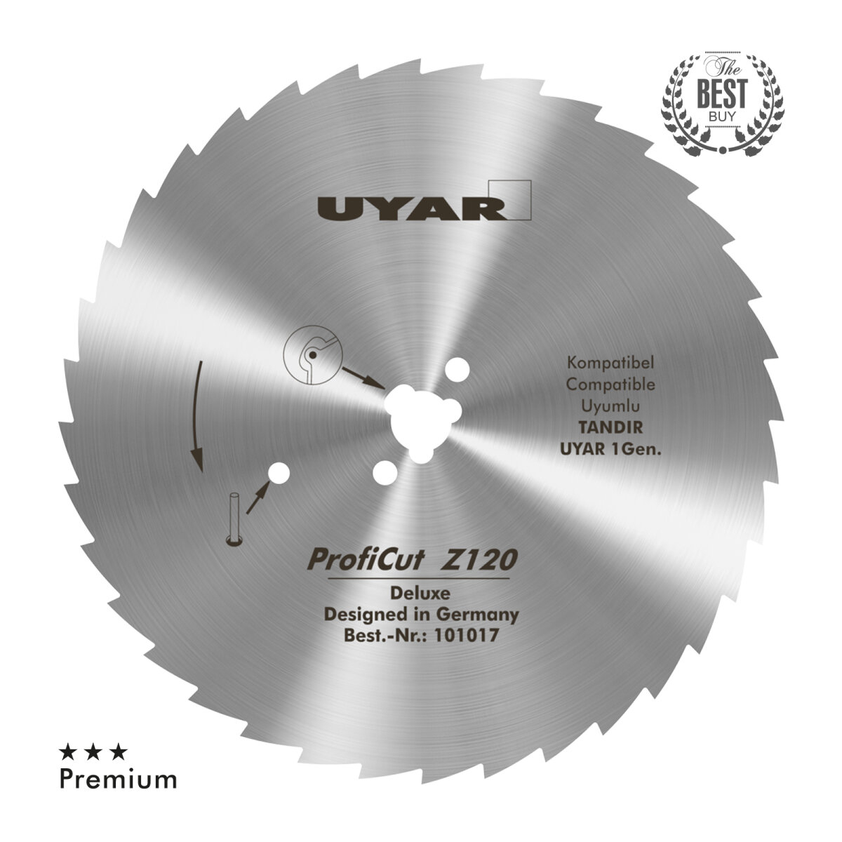 Lamă circulară zimțată pentru cuțit electric,shaorma,kebap, diametrul 120mm, model Proficut [1]