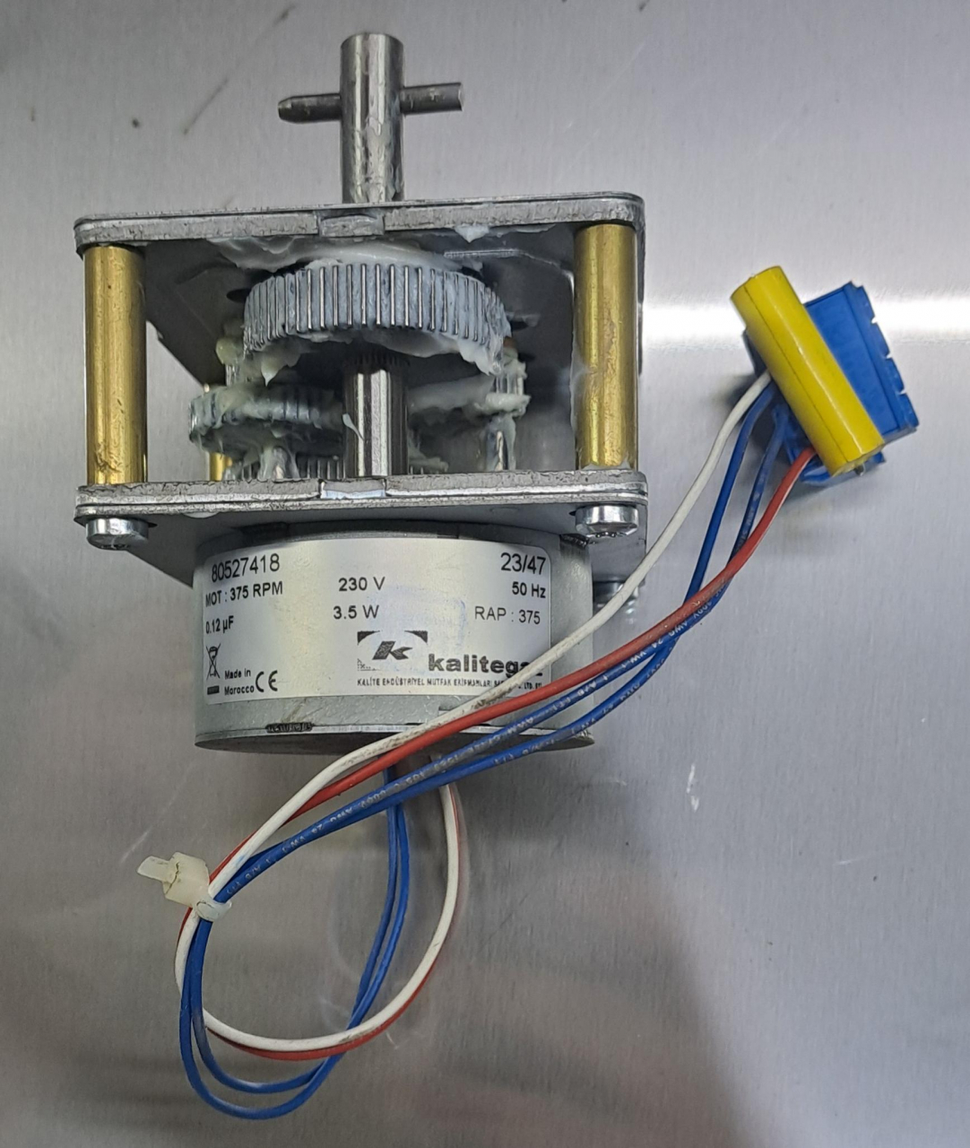 Motor mare pentru aparat kebap, shaorma, gyros, cu motor jos, in forma V, marca Kalitegaz [2]