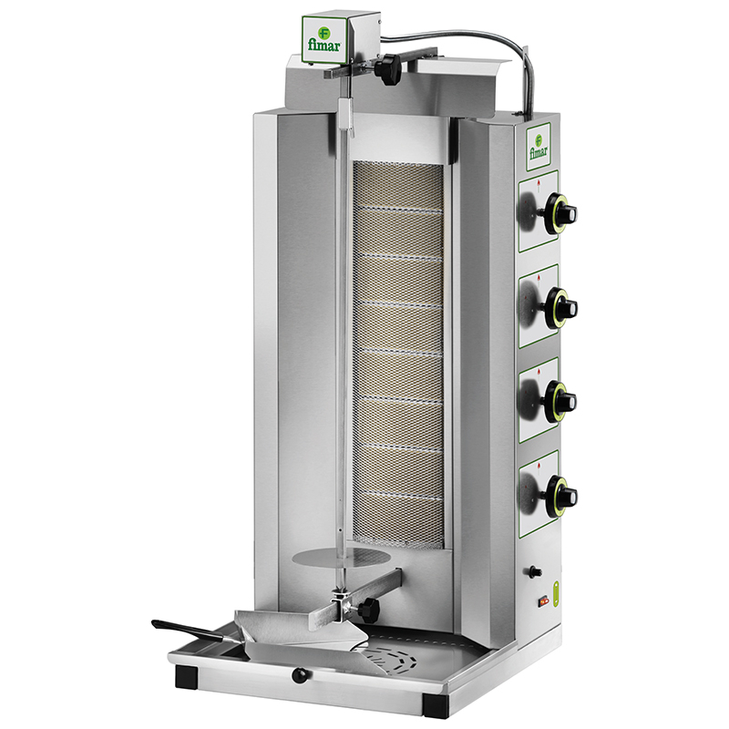 Arzator gaz pentru aparat gyros, cu motor sus, fara plasa, putere calorica 1.7kw, Fimar [4]