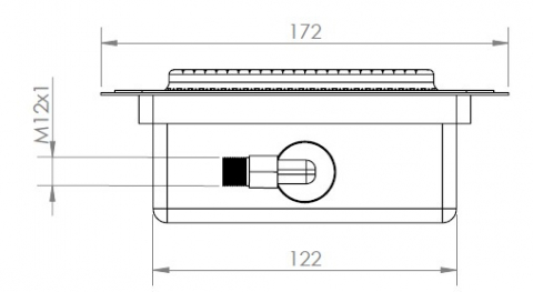 Arzator pentru aparat kebap/shaorma, model R-2, cu plasa, Meltem [3]