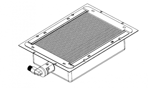 Arzatoare aparate kebap / shaorma - Arzator pentru aparat kebap, shaorma, gyros model R-2Z, fara plasa, Meltem
