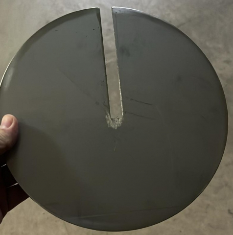 Accesorii pentru aparatele de shaorma, kebap, gyros - Disc inox 25cm aparat kebap, shaorma, gyros, KD-4, model decupat, uz universal, Meltem