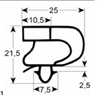 Piese de schimb pentru produse Fimar si Forcar - Garnitura usa masa frigorifica congelare, Dimensiune 38.5x59.5cm, Forcar