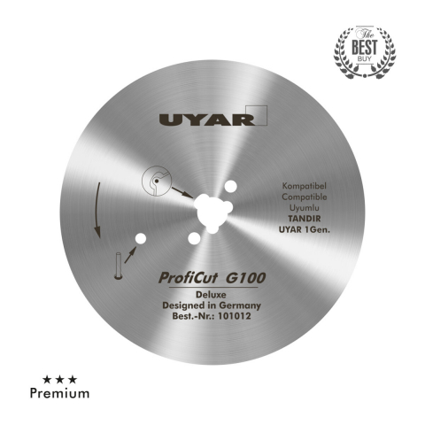 Lamă circulară dreaptă pentru cuțit electric,shaorma,kebap, diametrul 100mm, model Proficut