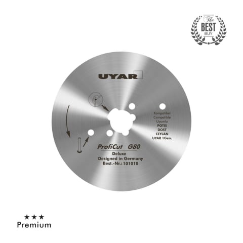 Produse - Lamă circulară dreaptă pentru cuțit electric,shaorma,kebap, diametrul 80mm, model Proficut