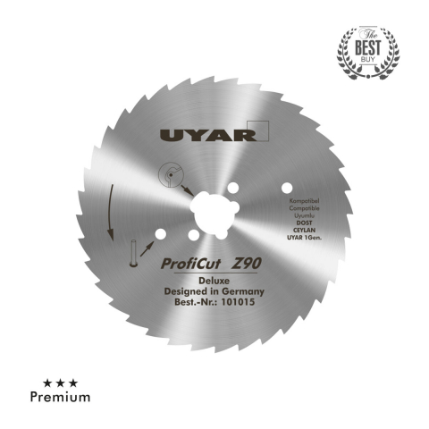 Lamă circulară zimțată pentru cuțit electric,shaorma,kebap, diametrul 90mm, model Proficut