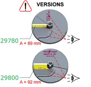 Lama dreapta pentru disc feliere Robot Coupe, 29800 [1]