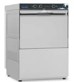 Echipamente Diverse - Mașină de spălat profesională pentru vase, farfurii și pahare, pompa evacuare inclusa – 58x61x82 cm, 3500W, 230V