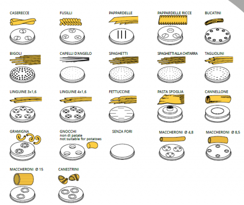 Matrite pentru masina de făcut paste Fimar - Matrita pentru MACCHERONI ø 15mm , Fimar