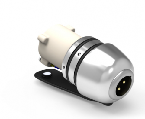 Piesa final cu mufa 3 pini cuțit electric pentru tăiat shaorma/kebap, marca Potis/Uyar