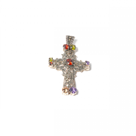 Cruce de argint cu Pietre Semipretioase [1]