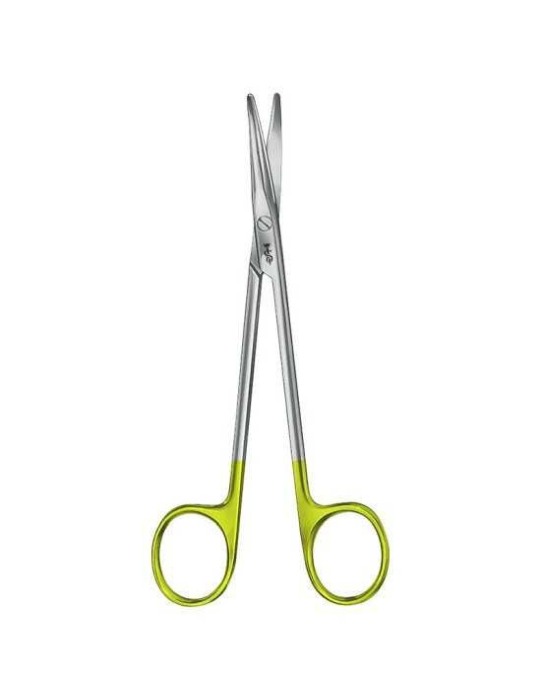 Foarfeca disectie Metzenbaum, insertii tungsten, curba, serata, lungime 145 mm [1]
