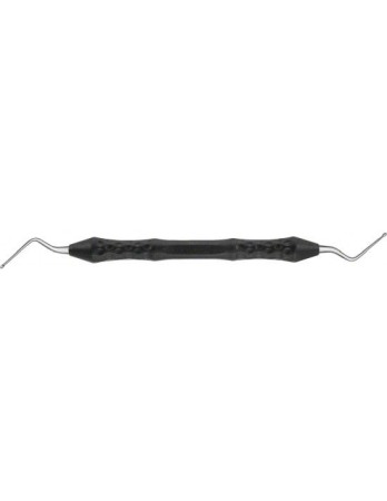 Instrumentar chirurgie dentară - Chiureta os Hemingway, gama Ergoperio, angulata, dubla terminatie, varf ascutit/ascutit, 170 mm