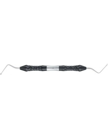 Instrumentar chirurgie dentară - Chiureta os Lucas, gama Ergoperio, angulata, dubla terminatie, varf ascutit/ascutit, lungime 180 mm