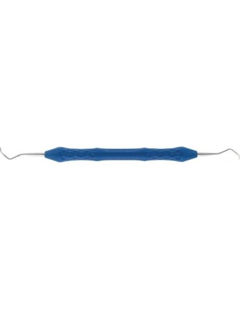 Instrumentar și accesorii AESCULAP - Chiureta universala, gama Ergoperio, pentru premolar si molar anterior, maner ergonomic, albastru, M23