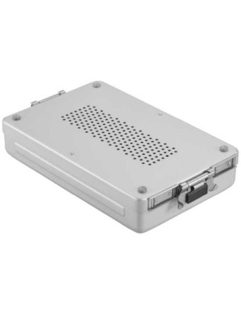 Instrumentar B Braun - Container sterilizare cu baza perforata, dimensiune exterioara 312 x 190 x 65mm