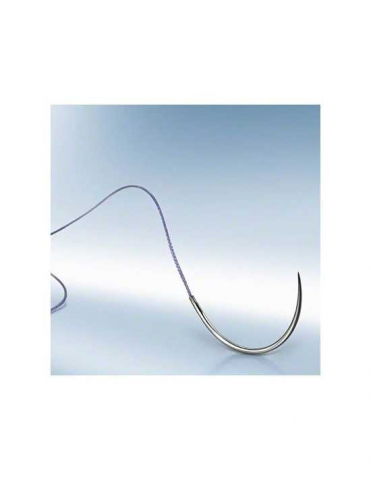 Fire sutură resorbabile multifilament - Novosyn Quick Undyed - fir sutura resorbabil, transparent, 3/0 USP