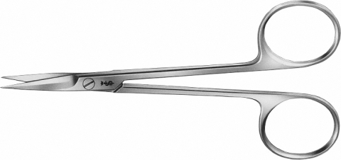 Instrumentar chirurgie dentară - Foarfecă, delicată, dreaptă, lungime 120mm