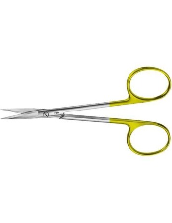 Instrumentar chirurgie dentară - Foarfeca IRIS, insertii Tungsten, dreapta