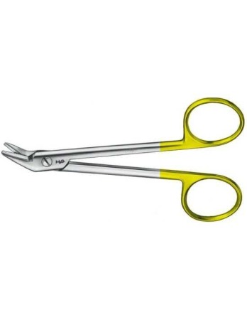 Instrumentar proteză dentară - Foarfeca universala pentru sarma, angulata, cu insertii Tungsten