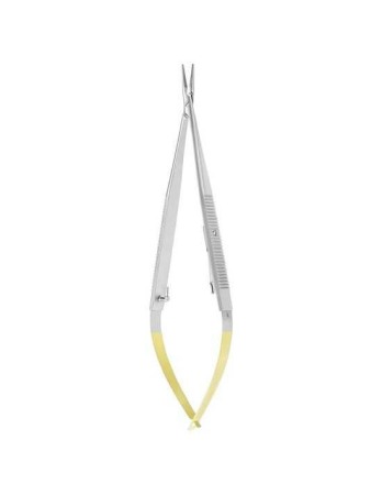 Instrumentar chirurgie dentară - Micro portac Castroviejo, insertii Tungsten, drept, fin, 145 mm