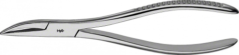 Instrumentar chirurgie dentară - Pensa extractie fragmente de radacini WITZEL, curba, lungime 160mm