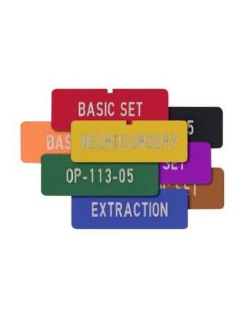Instrumentar și accesorii AESCULAP - Placuta de identificare container mini, culoare rosie