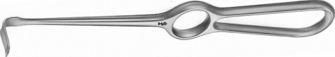 Instrumentar chirurgie dentară - Retractor obraz și țesut moale Obwegeser, curbat în sus, lungime 215mm