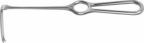 Instrumentar chirurgie dentară - Retractor Ramus, pentru separarea ramurei mandibulei și a țesutului, adâncime 71mm, lățime 11mm, lungime 220mm