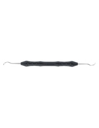 Instrumentar și accesorii AESCULAP - Scarificator gama Ergoperio pentru premolari si molari, dubla terminatie, T2/T3, angulat, negru, maner Peek