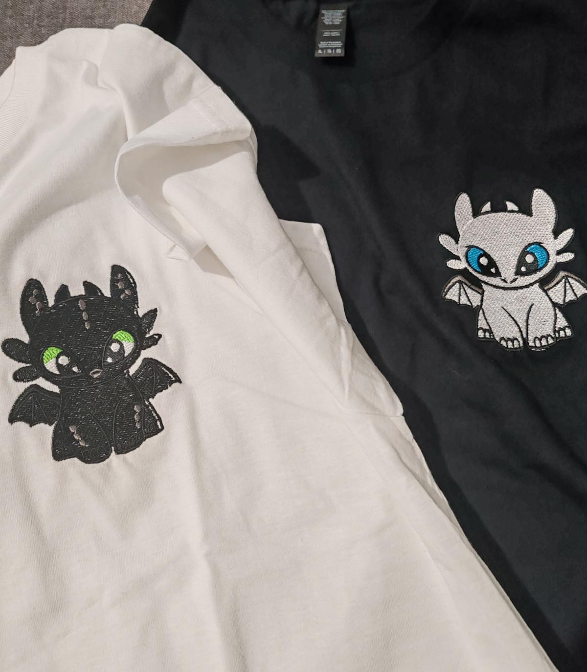 Set Cupluri Brodat Cute Dragons - review client Shop Raven