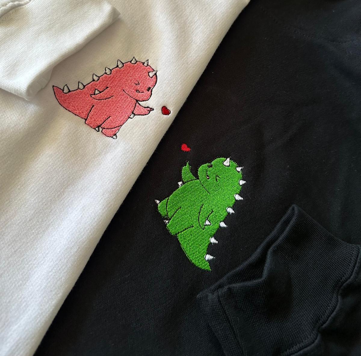 Set Cuplu Brodat Dino - review client Shop Raven