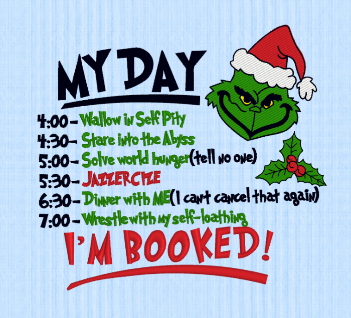 Bluza My Day Grinch Brodat [5]