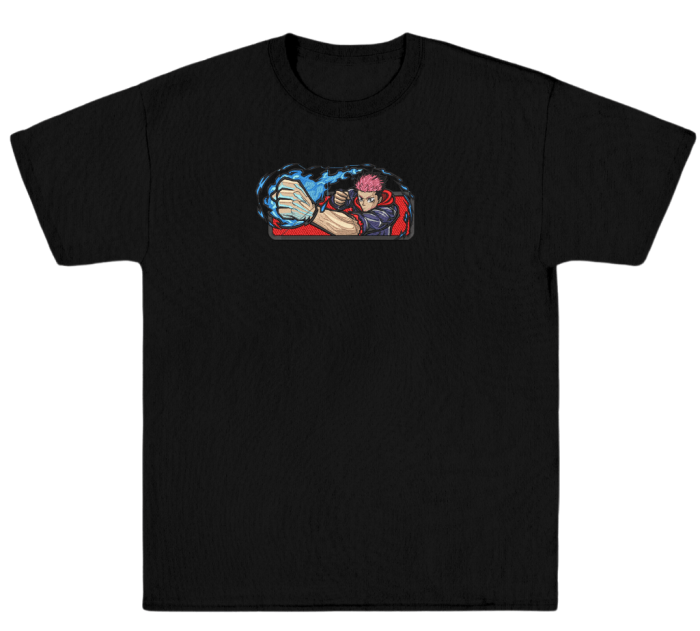 BUILT TO FIGHT – Tricou Anime Brodat [2]