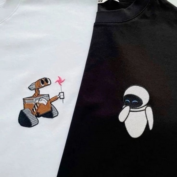 Set Cupluri Brodat WALL-E and Eve! [1]