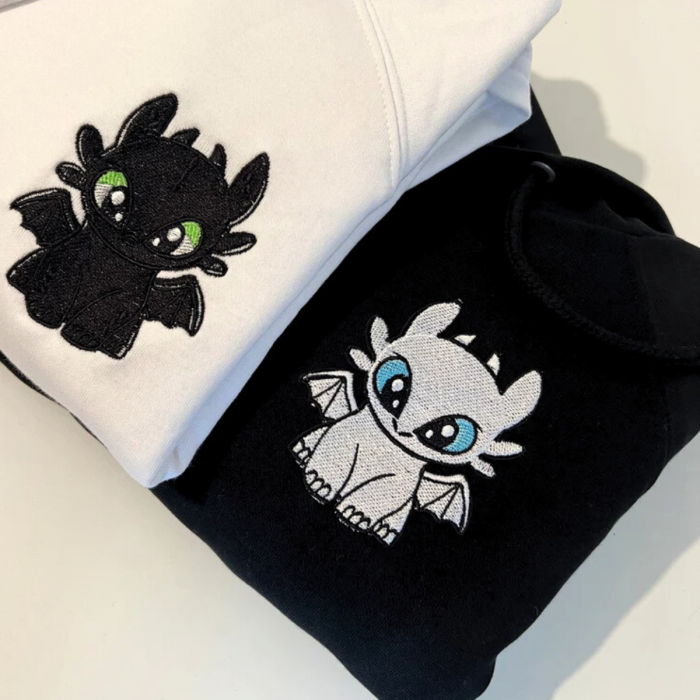 Set Cupluri Brodat Cute Dragons [1]