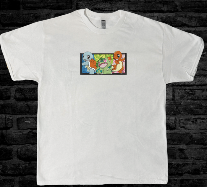 Tricou Brodat 3 Friends Premium Pokemon [2]