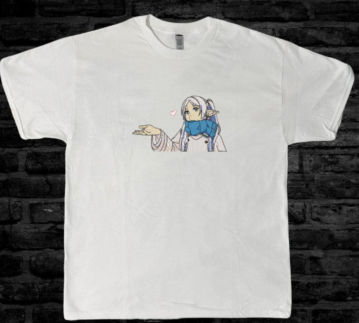 Tricou Brodat FrierenKiss - Premium Beyond Journey's End [2]