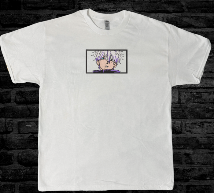 Tricou Brodat Gojo - Design v2 Premium JJk [2]