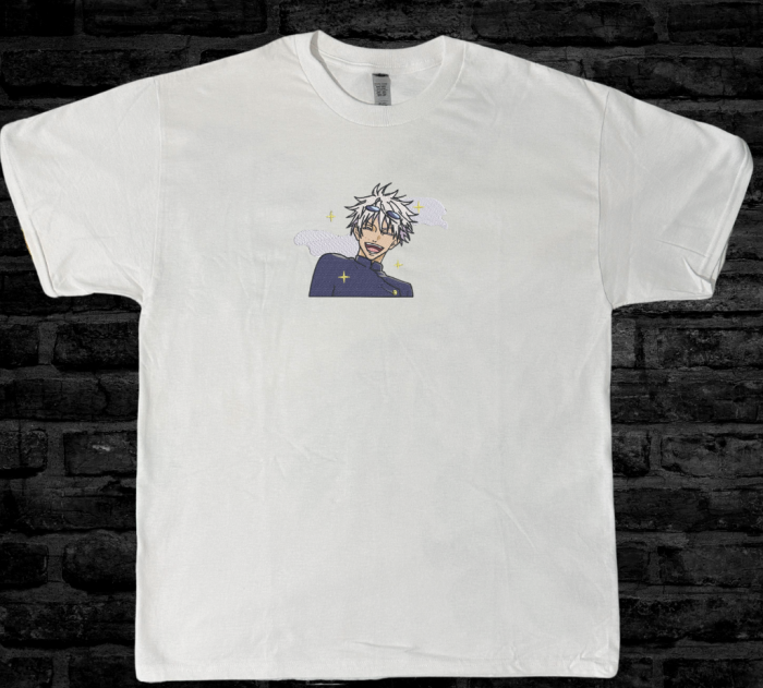 Tricou Brodat GojoSmile - Premium JujutsuKaisen [2]