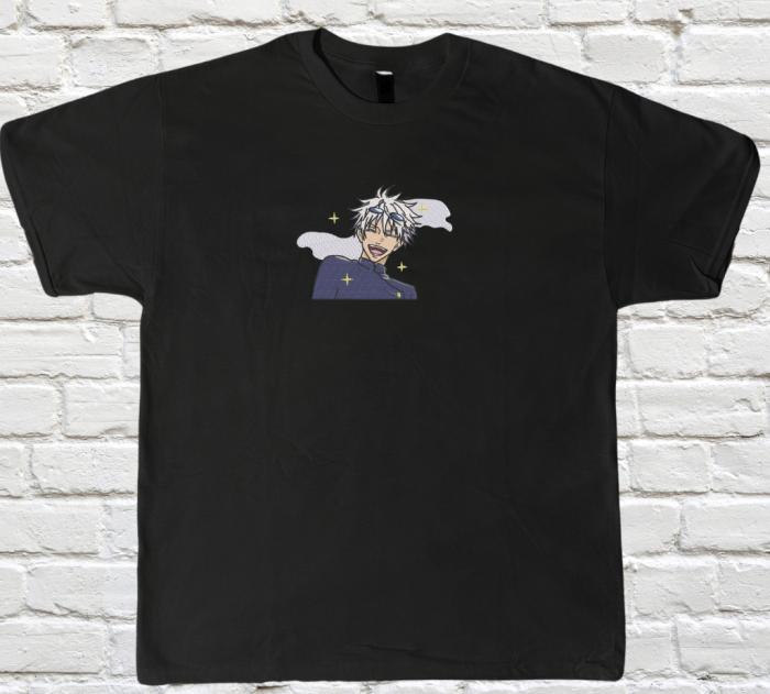 Tricou Brodat GojoSmile - Premium JujutsuKaisen [1]