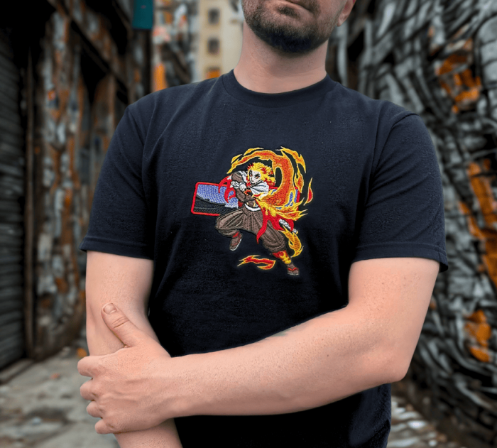 Tricou Brodat - UNWAVERING FLAME [3]