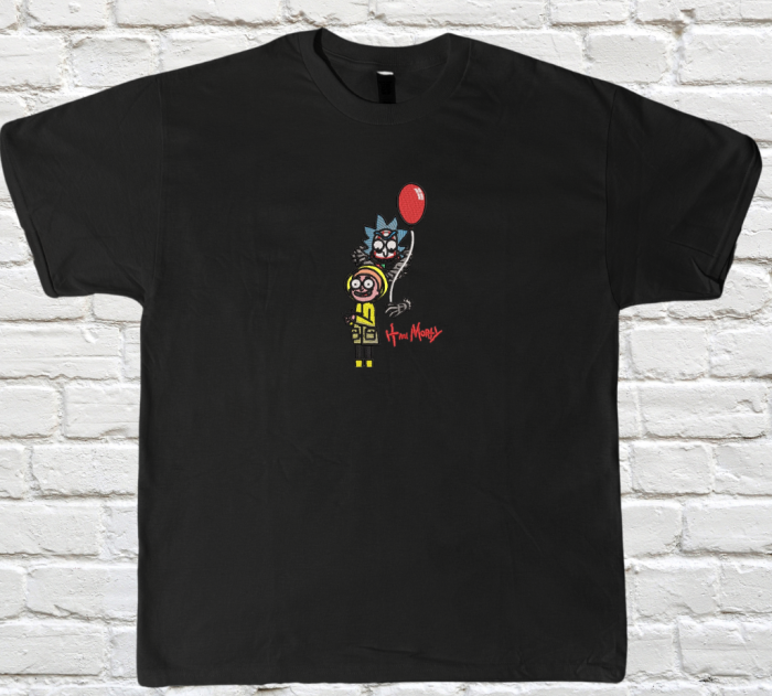 Tricou Brodat It and Morty - Design Premium [1]